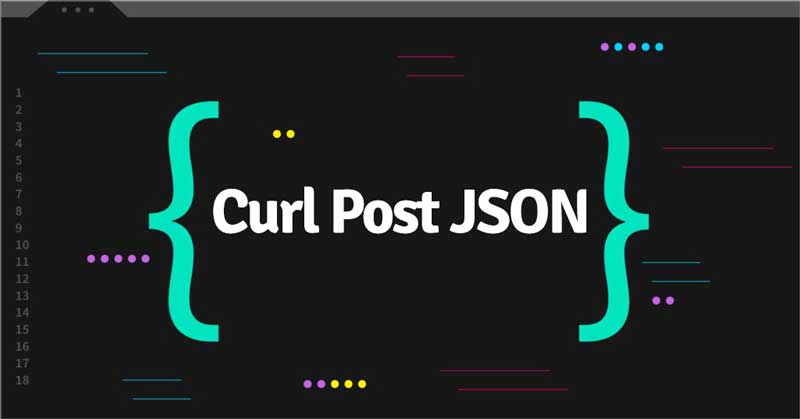 send json data in post request curl